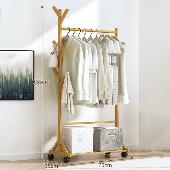 Wooden Clothing Rack